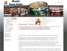 Tablet Screenshot of munich-drums.de